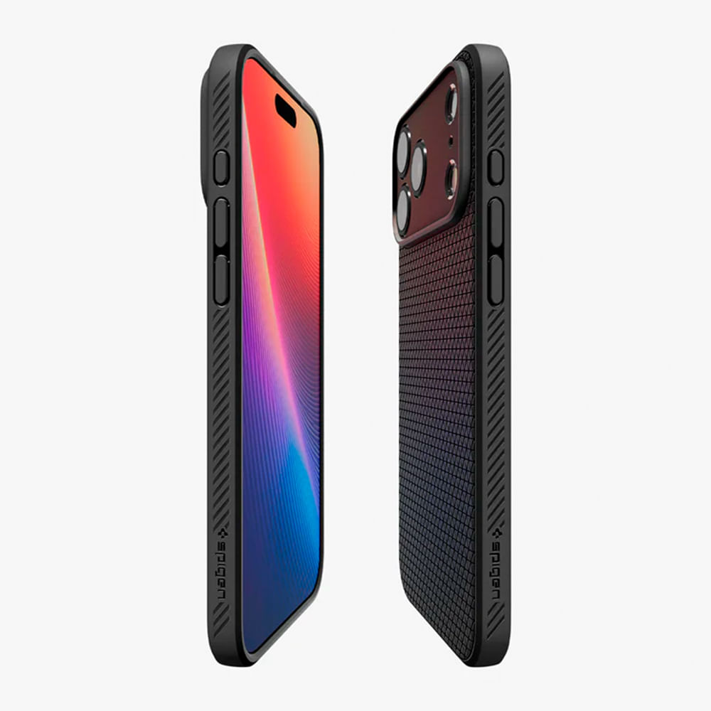 Imagen 2 del producto Case Spigen para iPhone 17 Pro Liquid Air, antideslizante, antigolpes, flexible, negro